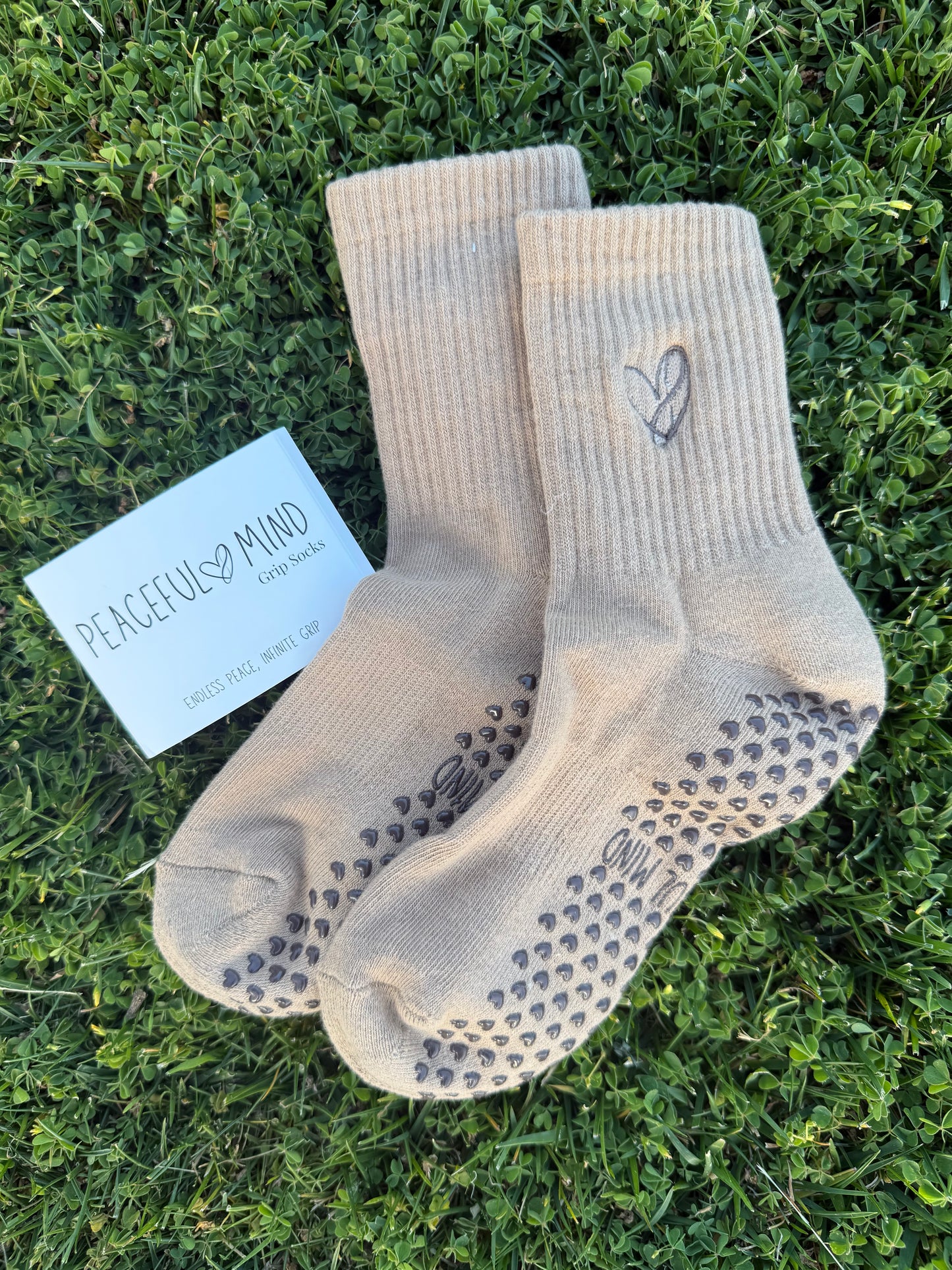 Infinity Heart Grip Socks