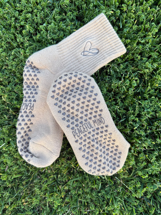Infinity Heart Grip Socks